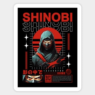 Shinobi Brutalism Style Sticker